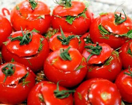 Skanūs lengvai sūdytų ir marinuotų pomidorų receptai žiemai