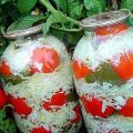 Topp 10 recept på konserverade tomater med kål i burkar för vintern