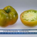 Opis sorte rajčice Cherokee zeleno zlatno, značajke uzgoja i njege