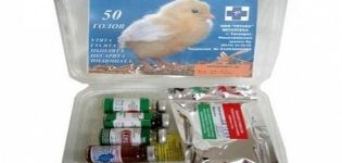 Indholdet af førstehjælpskit til kyllinger og instruktioner til brug af præparater
