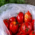 Snabba steg-för-steg recept för snabb tillagning av lätt saltade tomater i en påse på 5 minuter