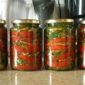 14 bedste trinvise opskrifter til fremstilling af paprika til vinteren