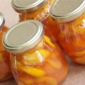 Paprastas persikų uogienės su citrina žiemai gaminimo receptas