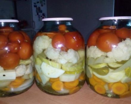 Das beste Rezept zum Rollen von einer Gemüseplatte - Gurken, Tomaten und Zucchini für den Winter