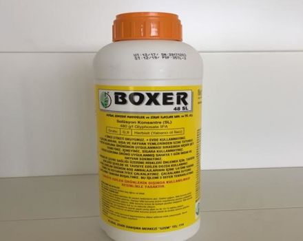 Instructions pour l'utilisation de l'herbicide Boxer, mécanisme d'action et taux de consommation