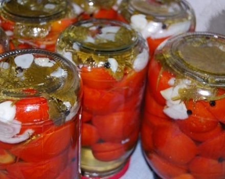 Garšīgas tomātu pusīšu receptes ziemai ar un bez sterilizācijas