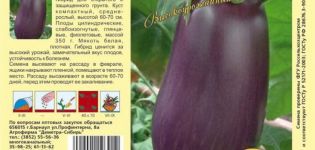 Beskrivning av olika aubergine Lila mirakel, funktioner för odling och vård