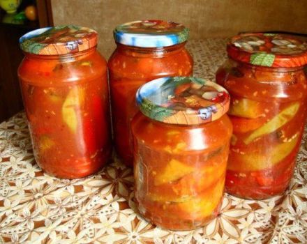 Steg för steg recept för att göra varm peppar i tomat för vintern