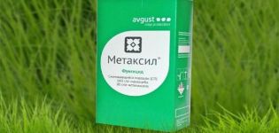 Instruktioner för användning av fungiciden Metaxil, verkningsmekanism och konsumtionshastigheter
