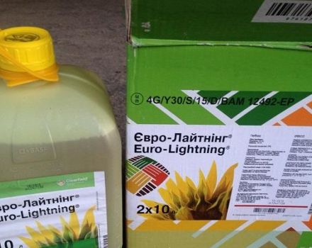 Herbicīda Eurolighting apraksts un lietošanas instrukcijas