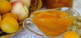 Hur man lagar aprikos och persika sylt till vintern tillsammans