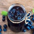 Paprastas mėlynių uogienės Pyatiminutka žiemos receptas