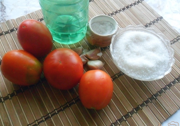 ingredienser för tomat med vitlök