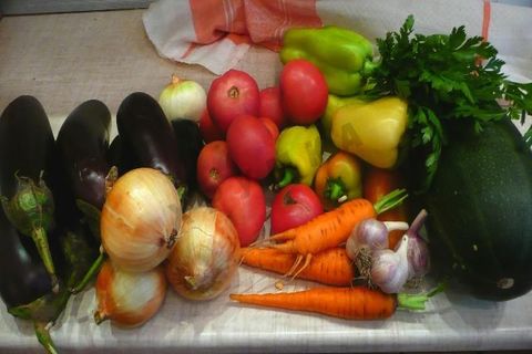 grönsaker för beredning