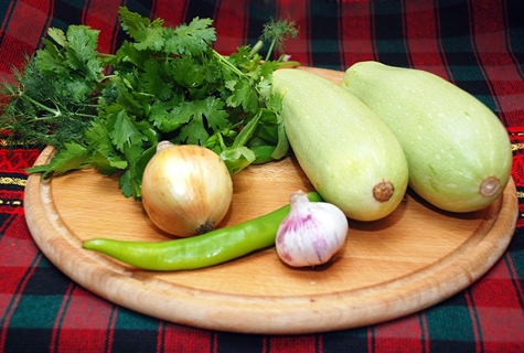 Zucchini mit Knoblauch