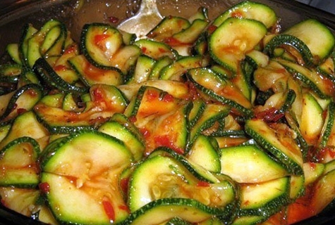 Korean zucchini appetizer
