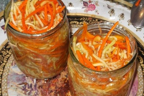 korean zucchini in a jar