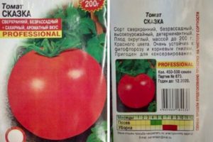 Descripción de la variedad de tomate Fairy Tale y sus características
