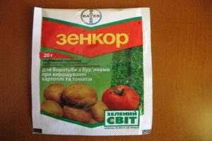 Instruktioner för användning av läkemedlet Zenkor mot ogräs på potatis