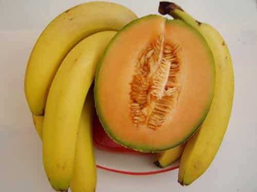 banane et melon