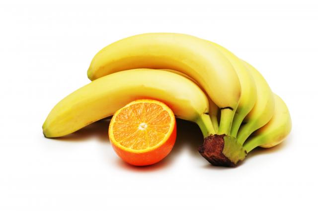 banaan en sinaasappel