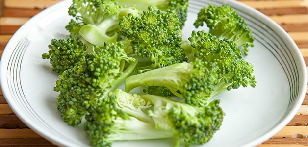 brokolice v talíři