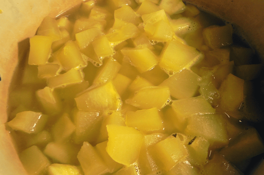 courgette zoals ananas