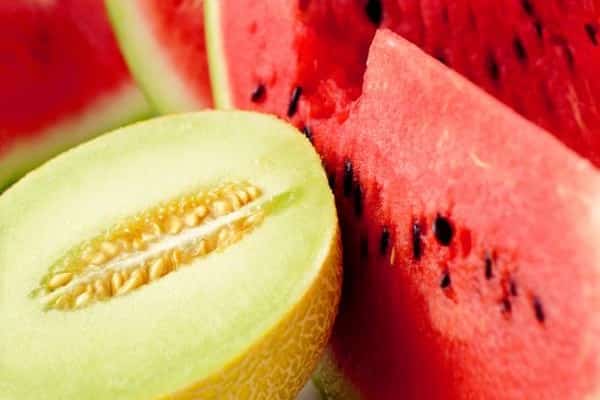 vattenmelon och melon