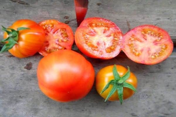 gesneden tomaten