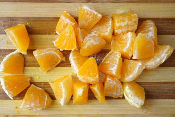 plátky pomarančov