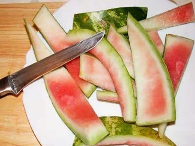 watermeloen schil