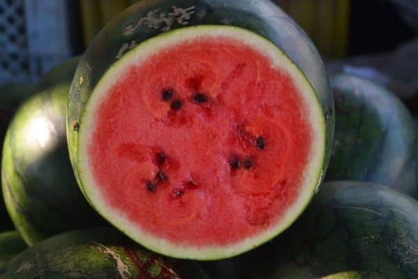 Wassermelone Funken im Inneren