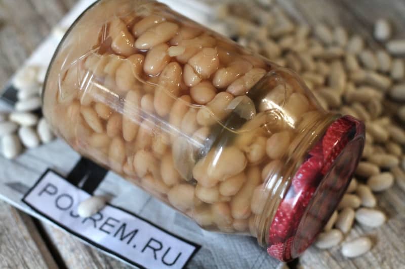 konzervované biele fazule