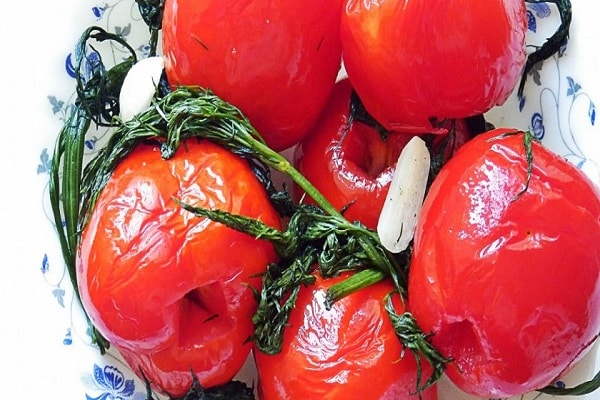 gegoten op tomaten