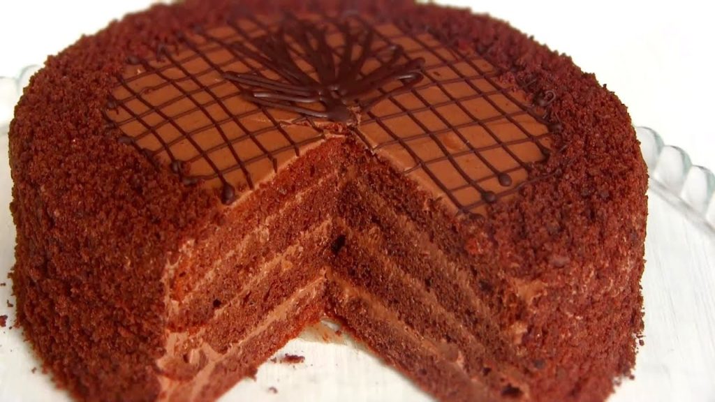 Zelfgemaakte Praagse cake