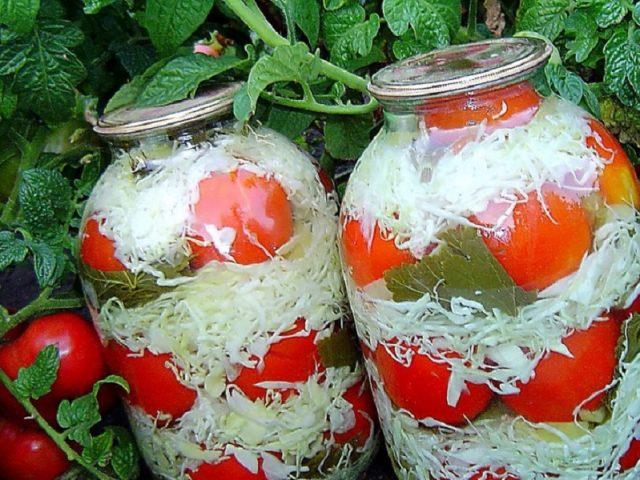 pomidorai kopūstuose