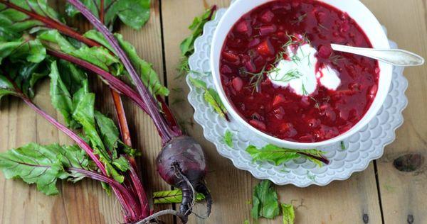 borscht och rödbetor
