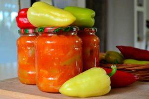 9 καλύτερες βήμα προς βήμα συνταγές για την παραγωγή πιπεριού σε ντομάτα για το χειμώνα