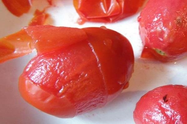 tomaat zonder schil