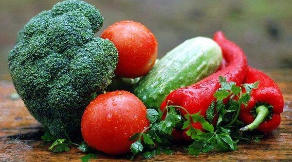 färska grönsaker