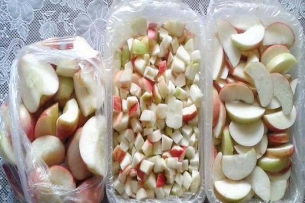 Appels in een container