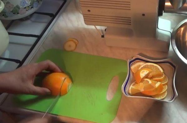 krájané pomaranče