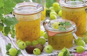 TOP 6 deliziose ricette per marmellata di uva spina con mele per l'inverno