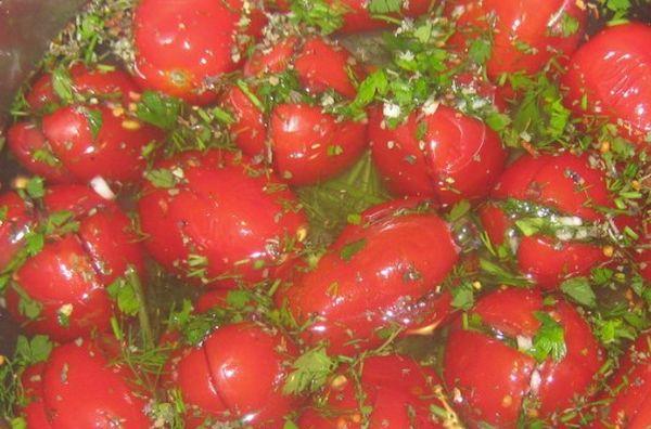 tomatoes with herbs