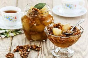 3 beste recepten voor het maken van peren- en notenjam voor de winter