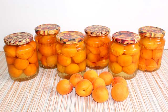 abricots au sirop