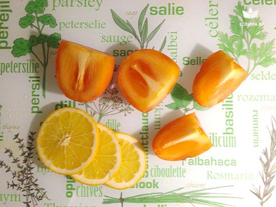 sinaasappel en persimmon