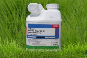 Instructions for use of the fungicide Akanto Plus, composition and consumption rate